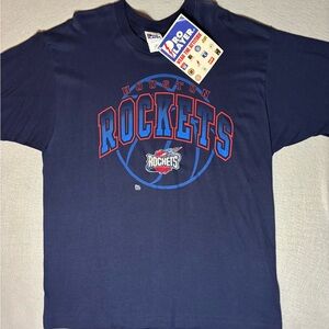 NWT Vintage Houston Rockets Pro Player Single Stitched T Shirt Men’s Size XL